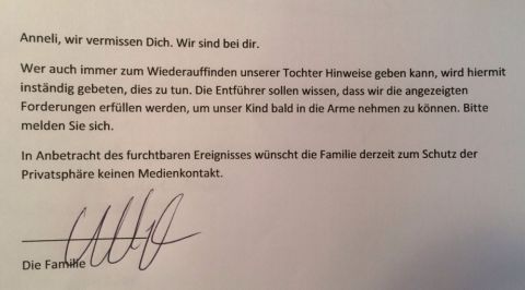 Brief Polizei Brief Polizei